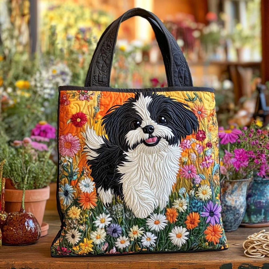 New Digital-print Tote Bag With A Personalized Floral Design In Canvas