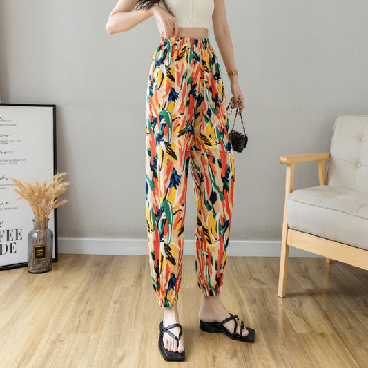 Anti-mosquito Lantern Pants Nine-point Pants Cool Cool Pants Thin