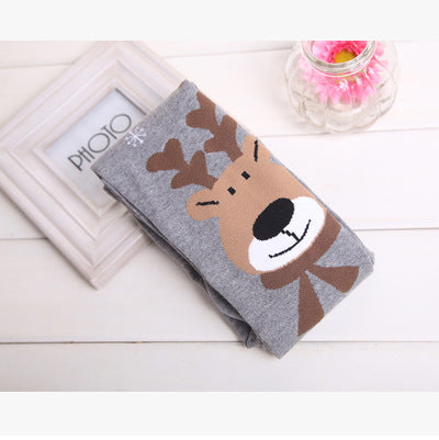 Knitted Padded Fawn Girls Leggings