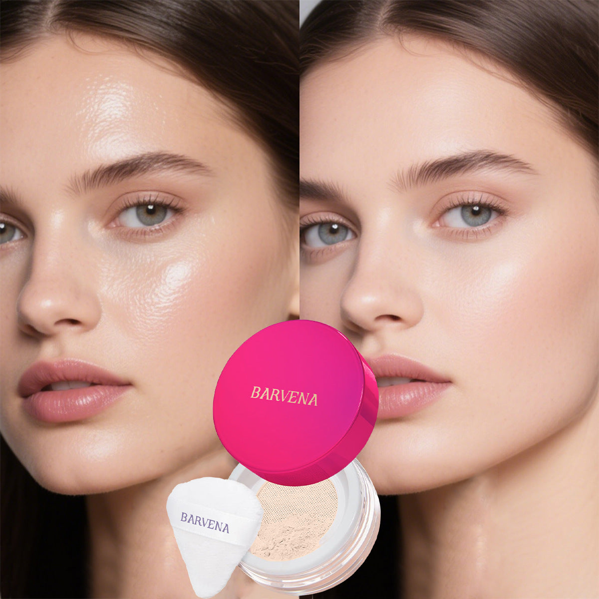 BARVENA Feather-Light Soft-Focus Setting PowderLong-Lasting Powder In A Compact Form