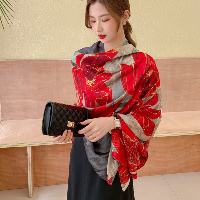 Women's Four Seasons Sunscreen Silk Scarf