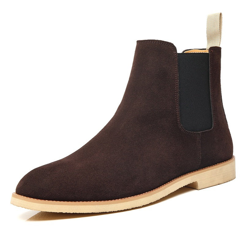 Men's Chelsea Boots AutumnWinter Suede High-Top