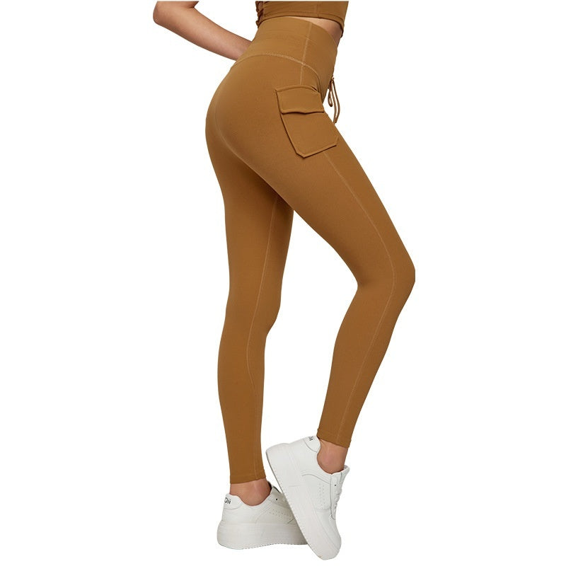 Pull-up Peach Hip Yoga Pants Women's High Waist Workout Trousers