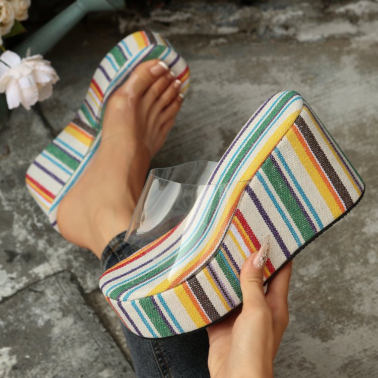 Plus-size Thick-soled Wedge Sandals For Women