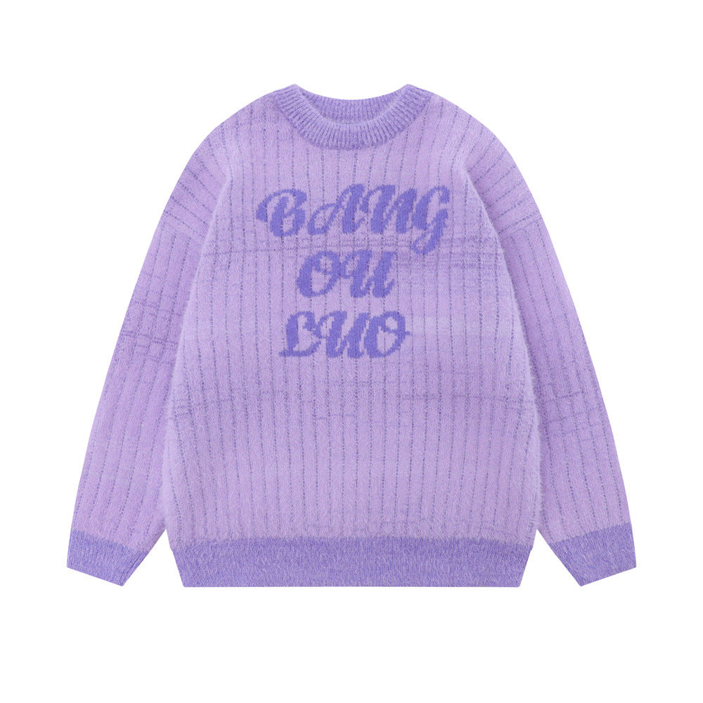 Rendering Gradient Sweater Løs Casual Herre
