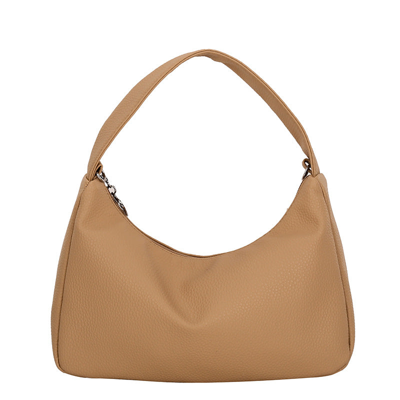 Simple Candy Color One Shoulder Underarm Bag Crescent