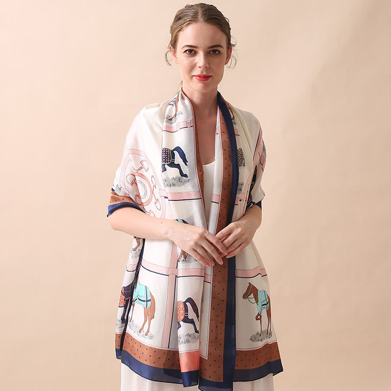 Women's Four Seasons Sunscreen Silk Scarf