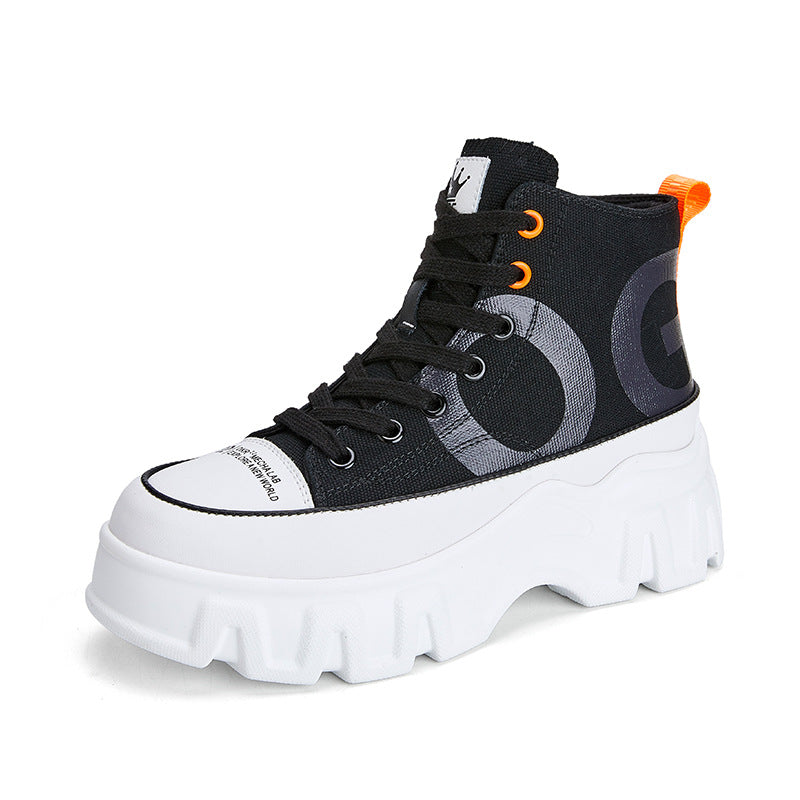 Fashion Thick Bottom Breathable Height Increasing Women's Shoes