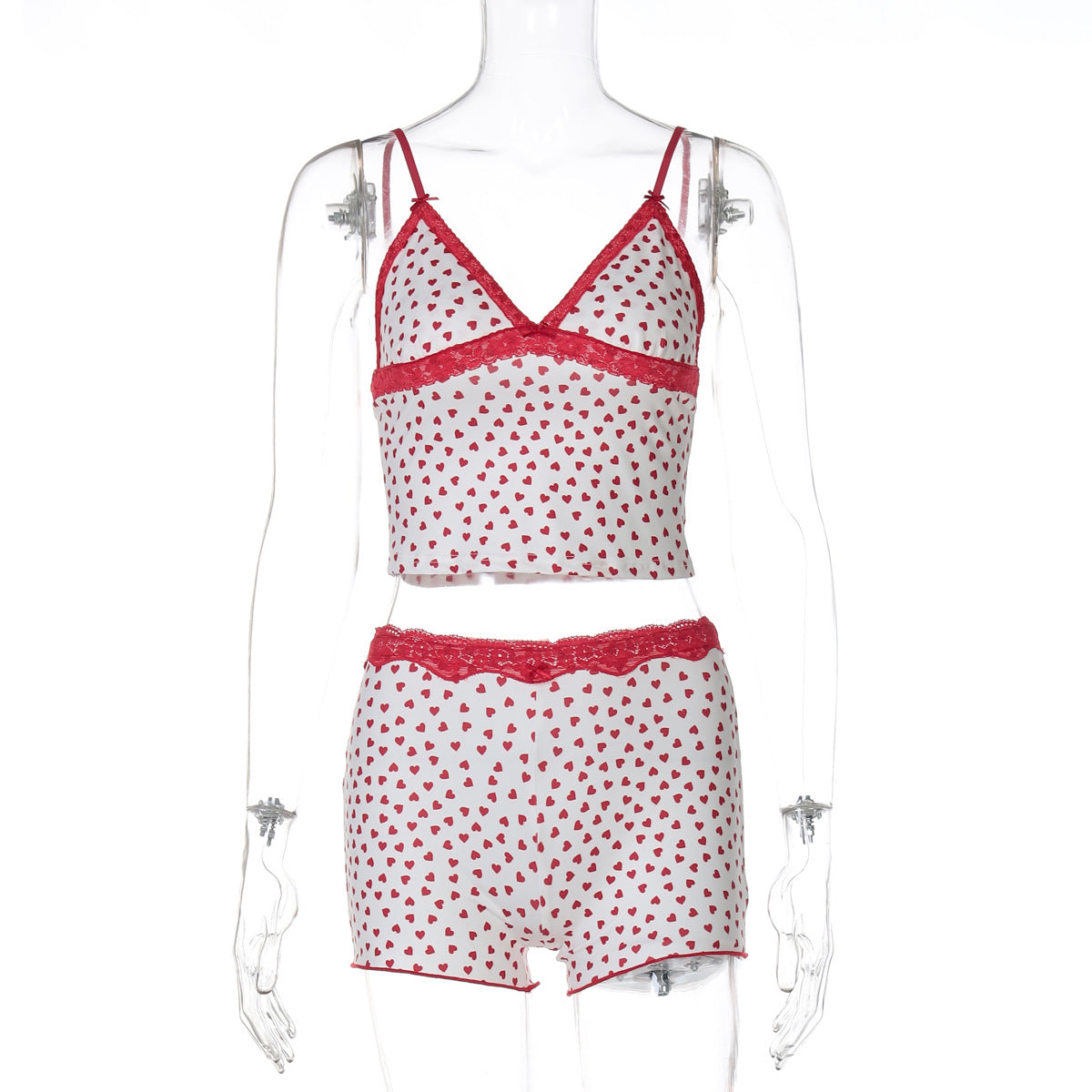 Floral-print Camisole And Slim-fit Shorts Set