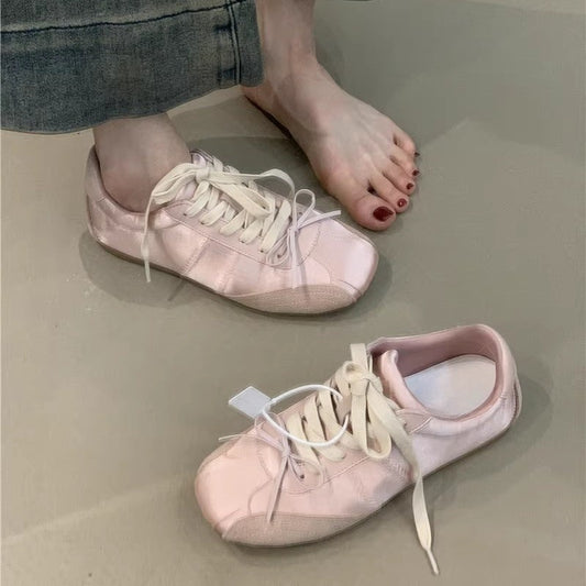Girlish Style Bow White Sneaker Women