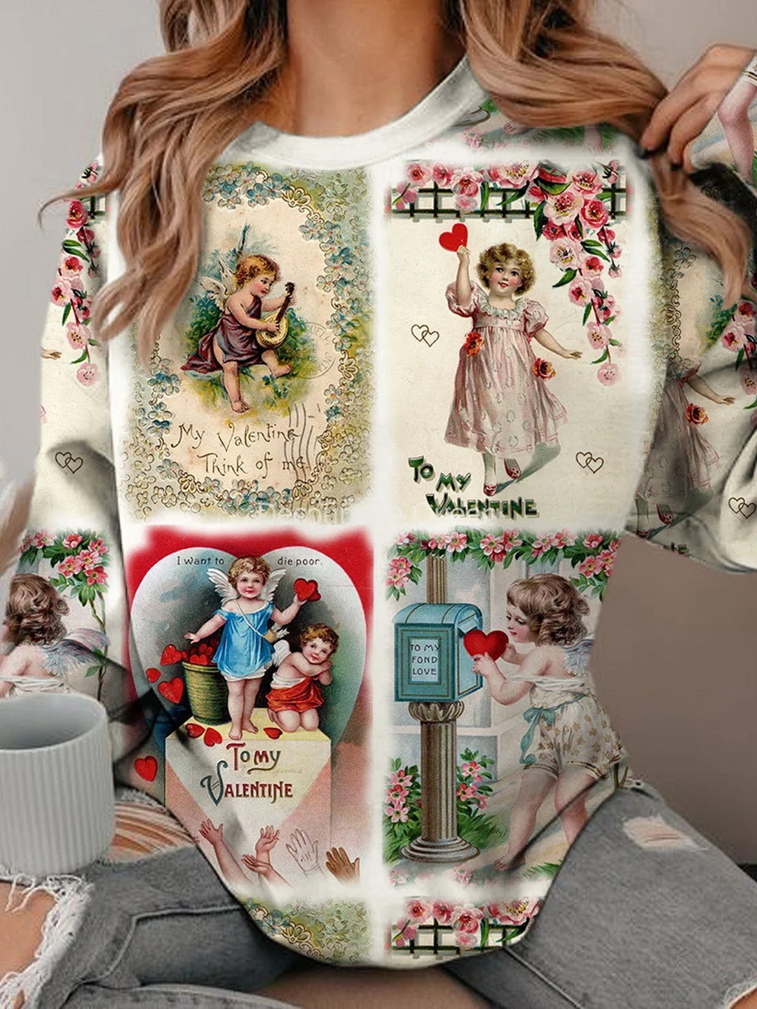 Loose Casual And Comfortable Round Neck Temperament Commute Style Sweater