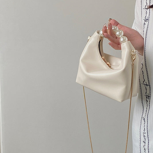 Niche Design Perle Håndtaske Skuldertaske Crossbody Taske