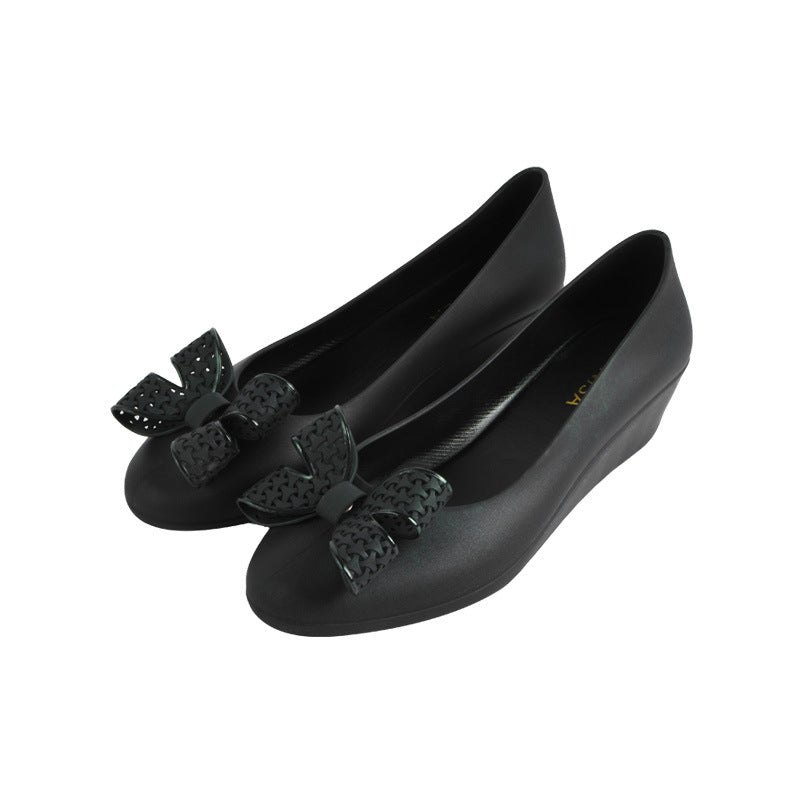 Women's Casual Light Sandals With Bow Wedge Heel