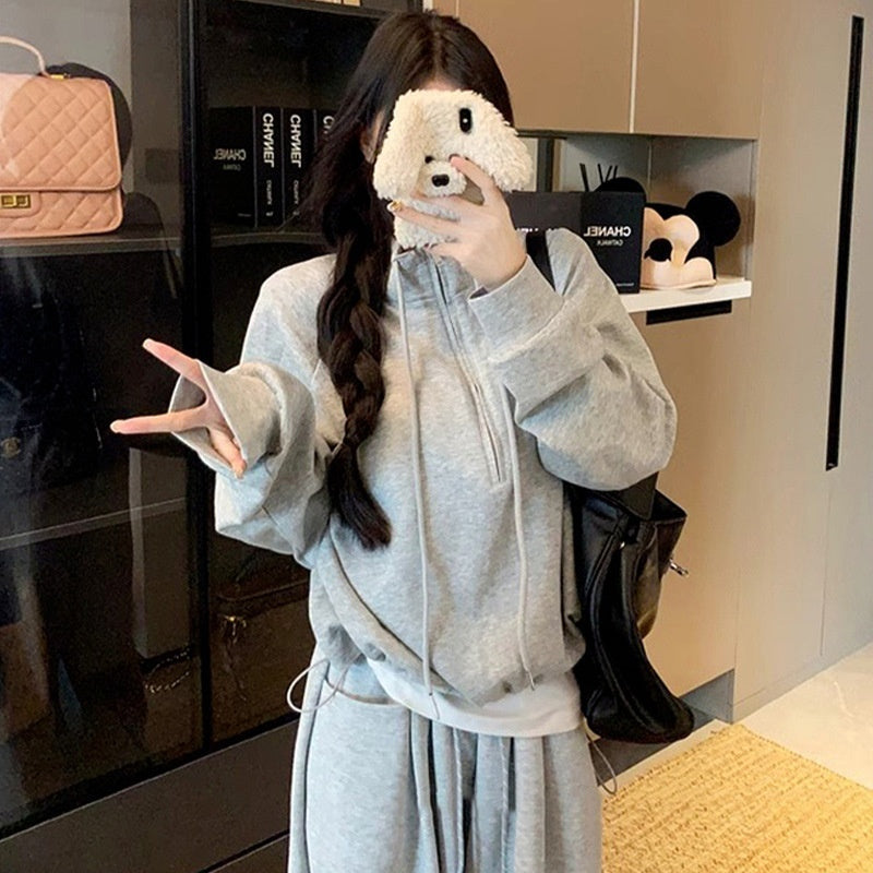 Design Sense Relaxed Hoodie Two-piece Set