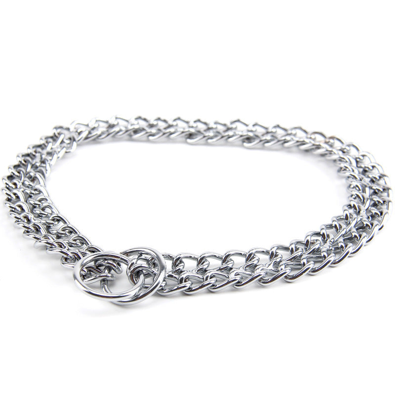 Pet Supplies Collar Double Row Carbon Steel