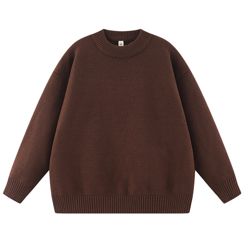 Women's Autumn And Winter Solid Color Loose Sweater