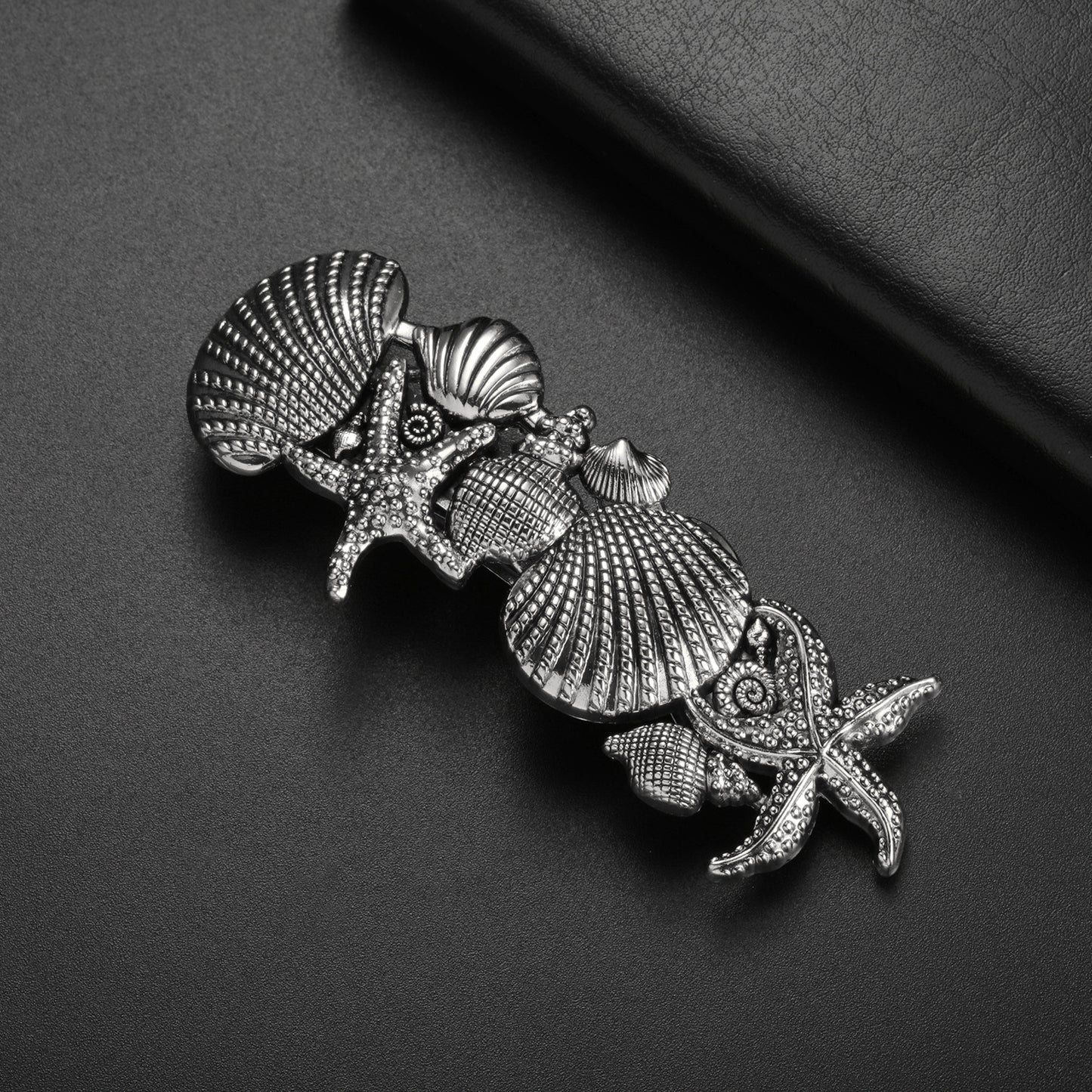 French-Style Vintage Starfish Shell Spring Hair Clip