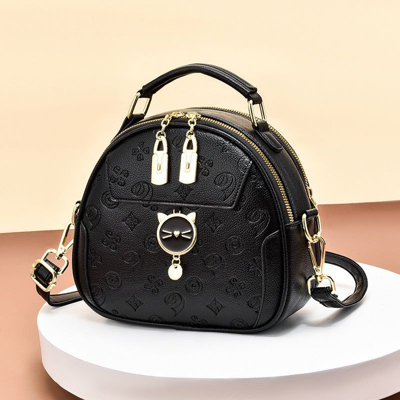 New Women's Cat Shoulder Bag Send Handbag