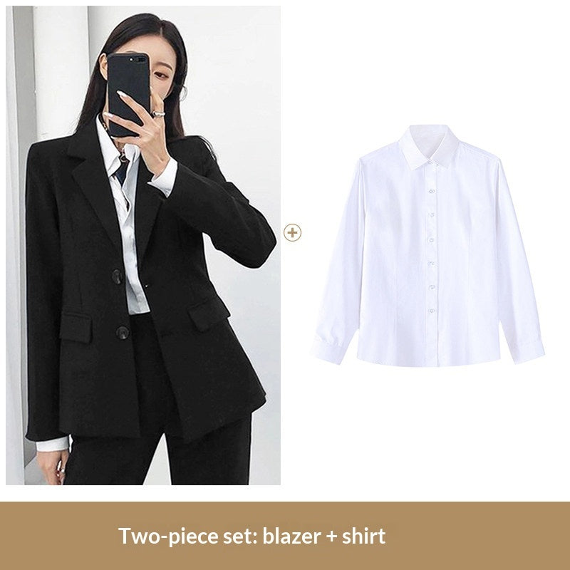 Black Suit Professional Attire Formal Business Wear Work Uniform