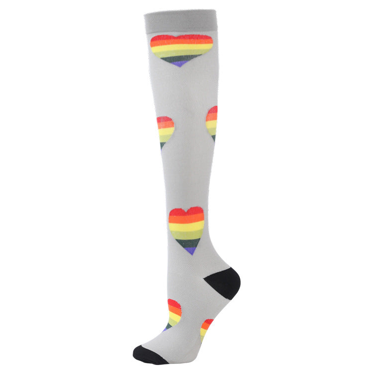 Sports Compression Socks Pattern Stretch Stockings