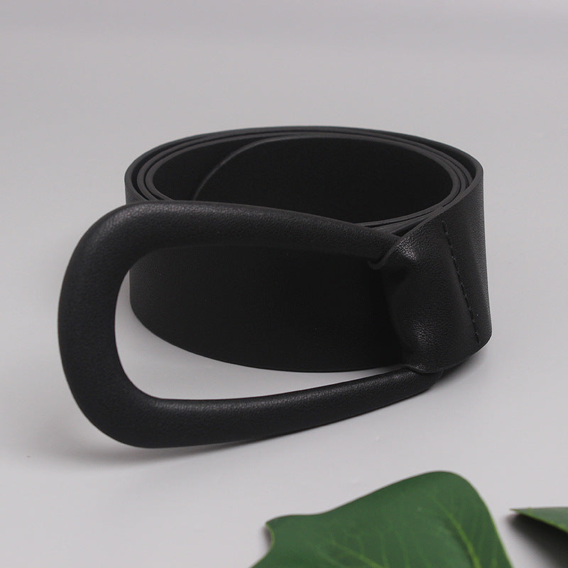Double-sided Imitation Sheepskin Decoration Accessories Waist Coat Shirt Sweater Long Strip Outer Belt
