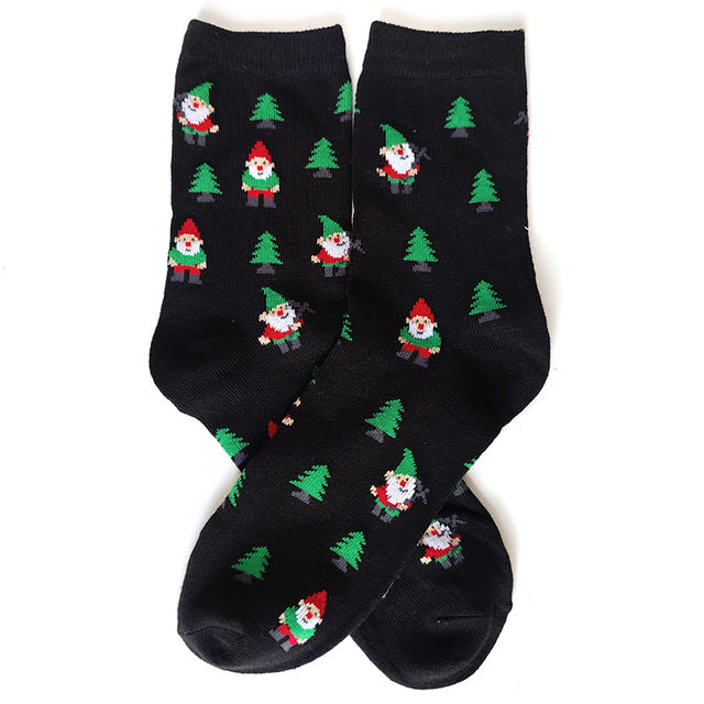 Women Casual Winter Christmas Socks Thickened David's