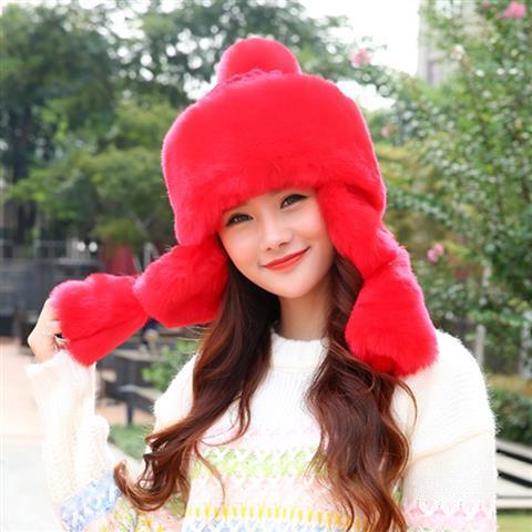 Mongolian Princess Girl Cute Winter Warm Thickened Ear Protection Hat