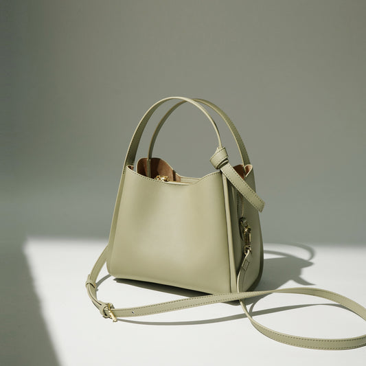 Simple Fashion Commuter All-matching Genuine Leather Shoulder Crossbody Handbag