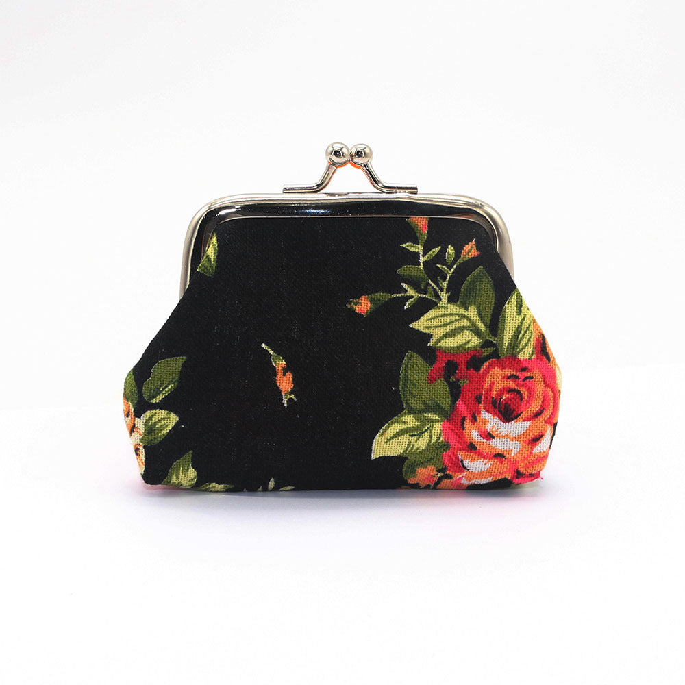 Canvas Mini Coin Purse Women's Fabric Coin Bag