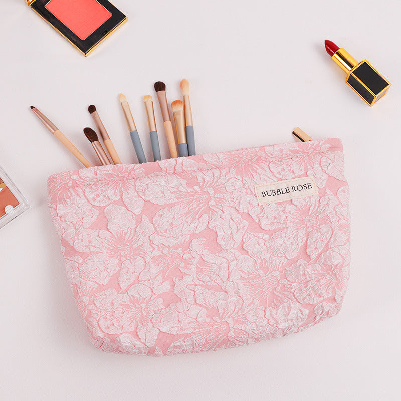 Bubble Rose Three-dimensional Embossed Handbag