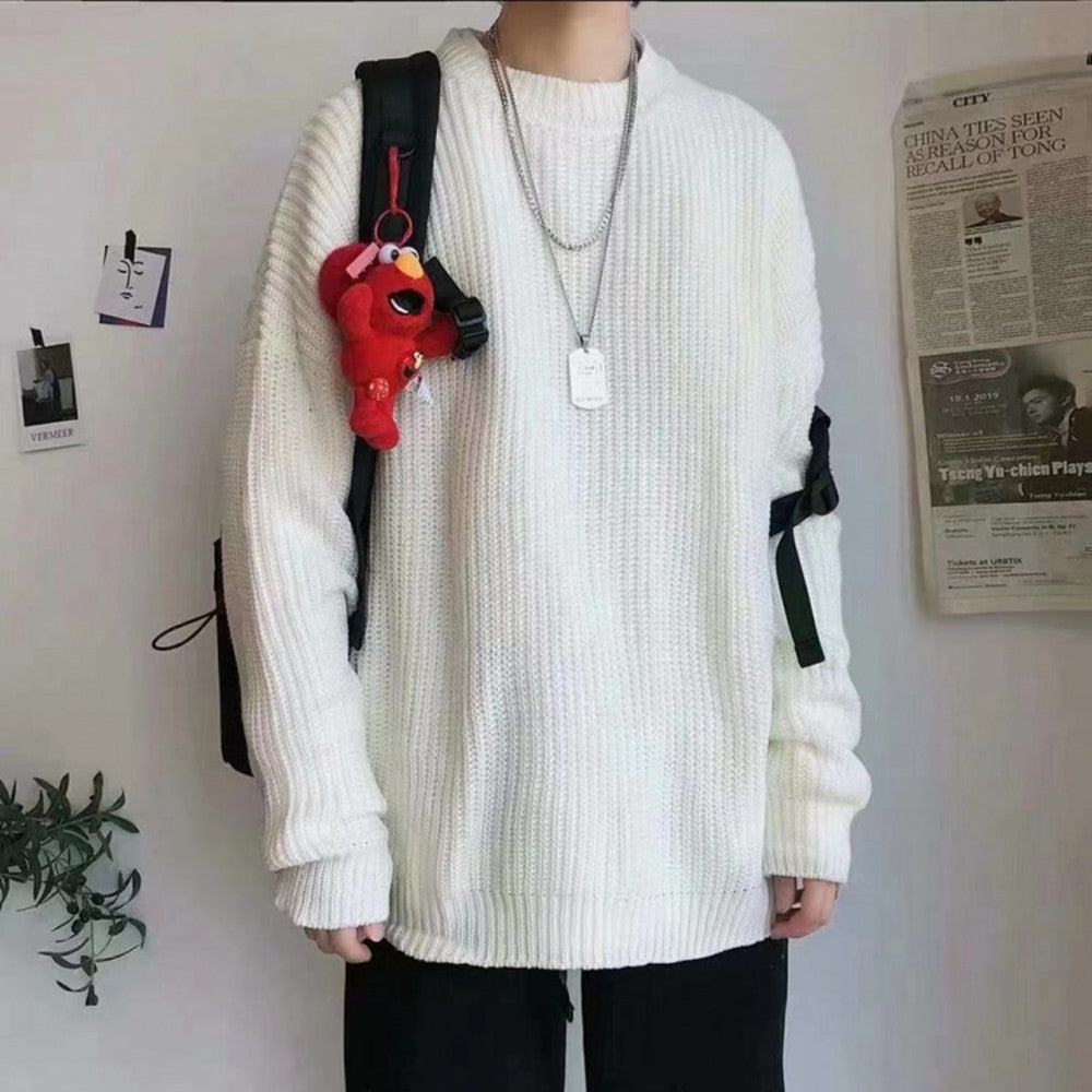 Tide Brand Men's And Women's Loose Couple's Sweater Knitted
