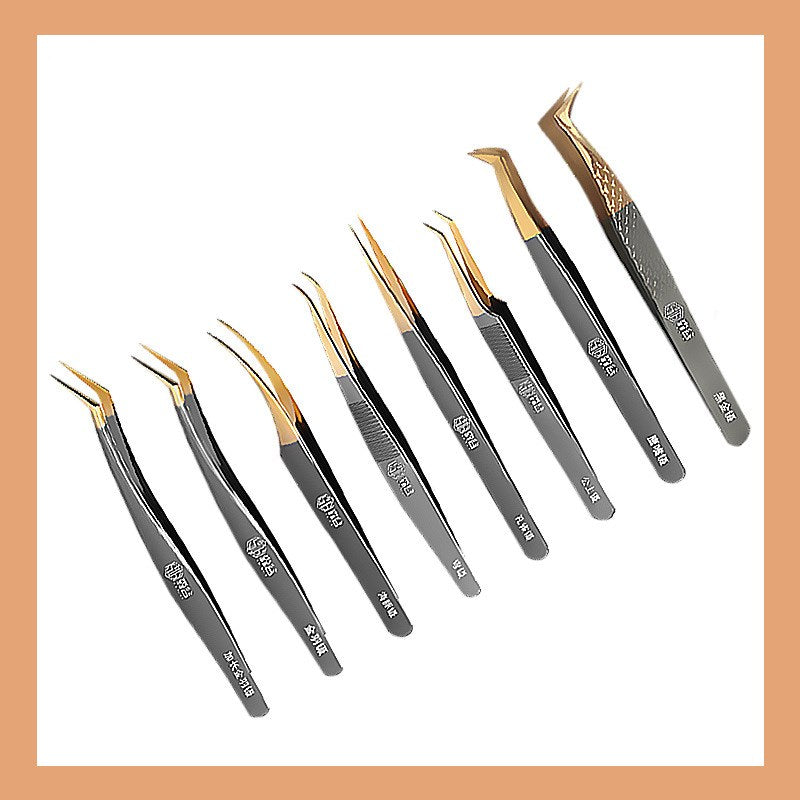 New Alloy Eyelash Extension Tweezers Special Tool Set For Eyelash Artist