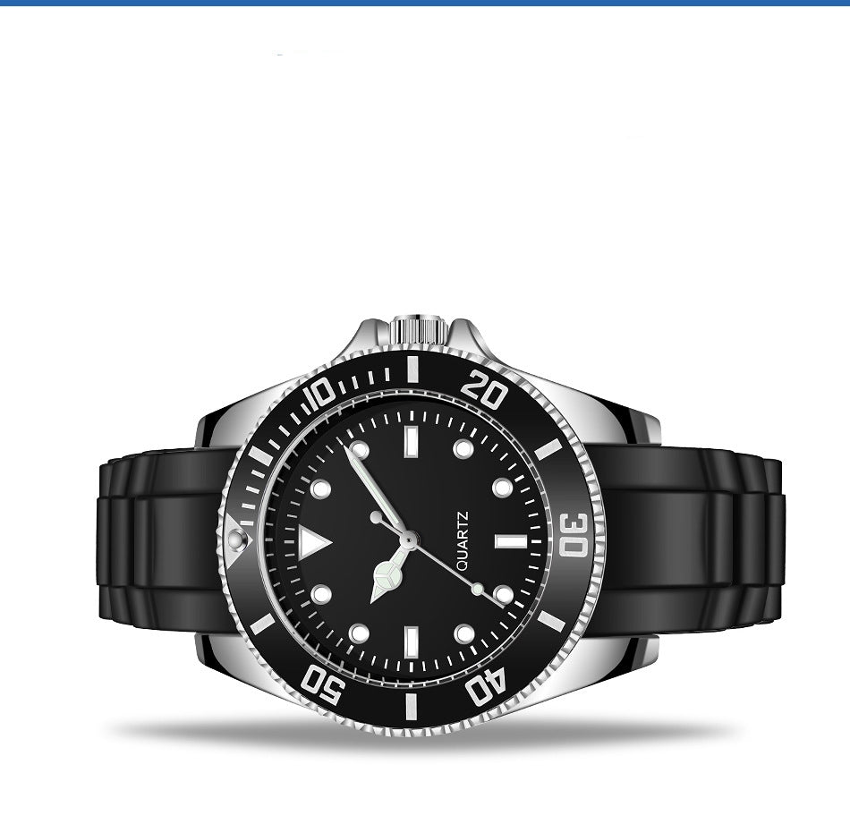 New Silicone Luminous Watch Fashion Waterproof Quartz Watch