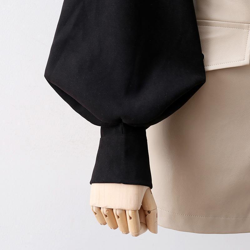 Black Lantern Sleeve Vintage Shirt
