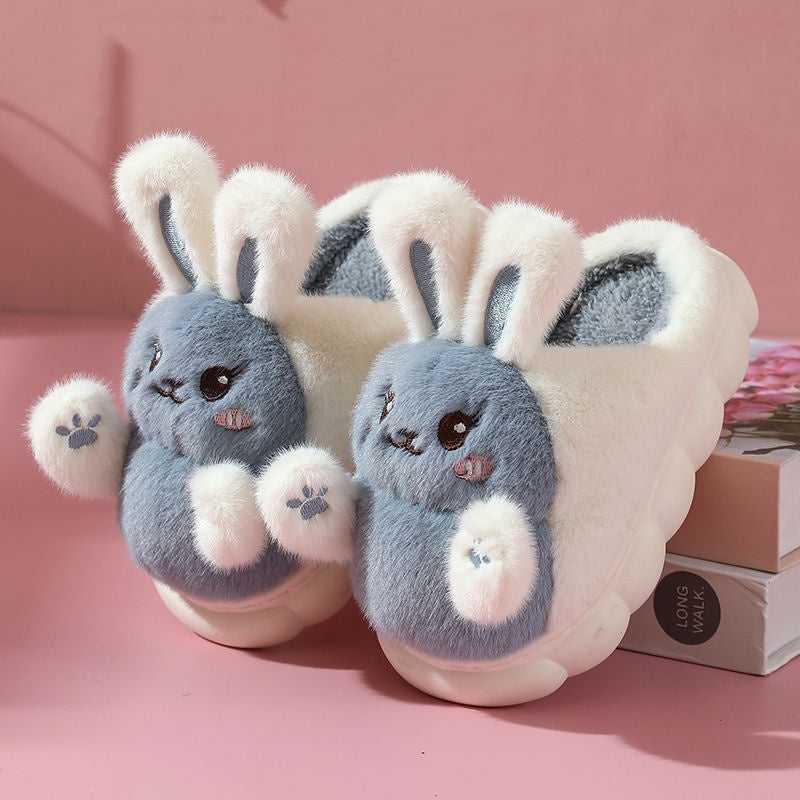 New Cute Hug Rabbit Girl Cartoon Cotton Slippers