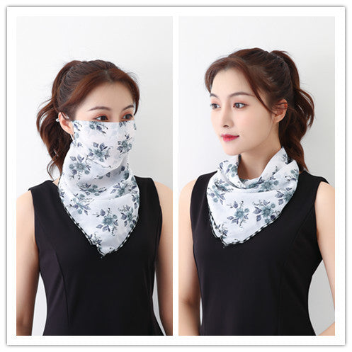 Summer outdoor riding mask driving sun shading scarf