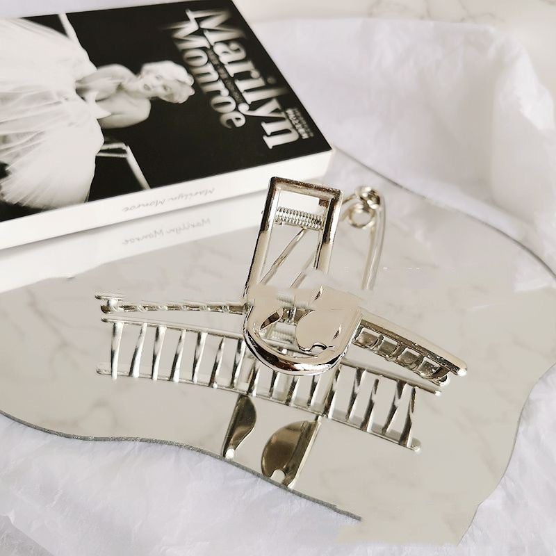 Metal Grab Clip Hair Banana Jewelry Hairpin For Women