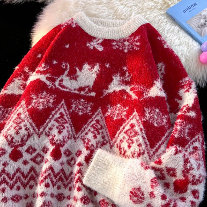 Men's Polyester Warm Sweater In Winter