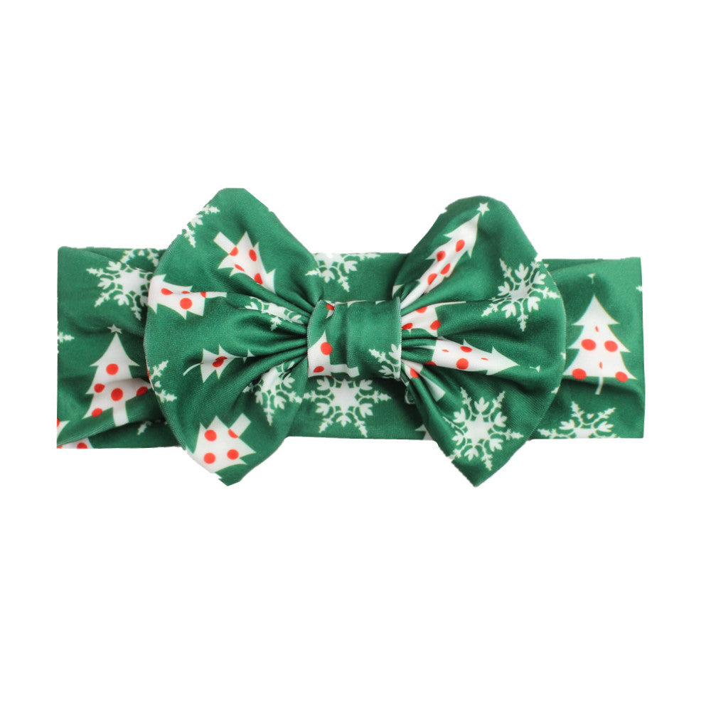 Bow print headband