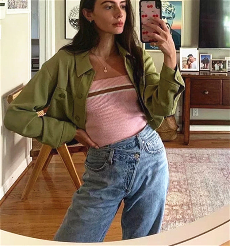 High Waist Denim Straight-leg Pants Ins European And American Style Old Pants Trousers
