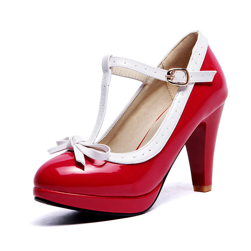 Women's thick heel high heels