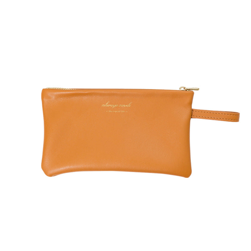 Soft Leather Mini Carry-on Storage Portable Cosmetic Bag