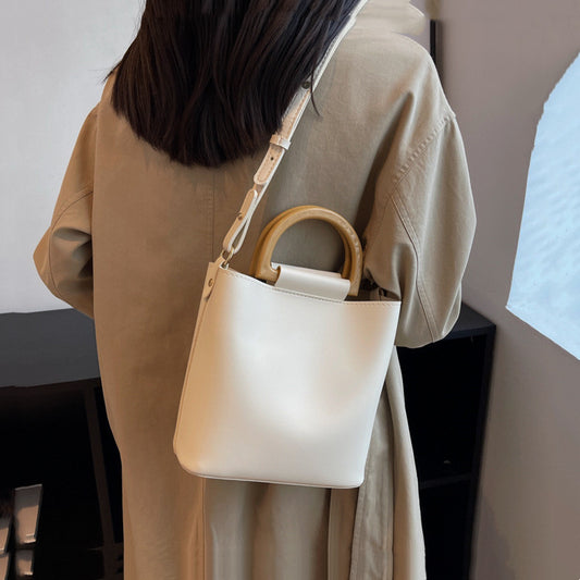 One Shoulder Cross Portable Bucket Bag