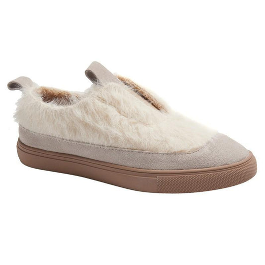 Thick-soled Personality Bread Retro Low-cut Plus Fleece Shoes Wome