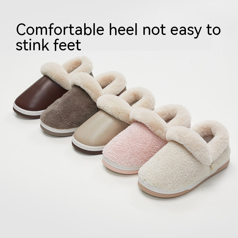 Women's Waterproof Cotton Slippers Autumn And Winter Thick Bottom