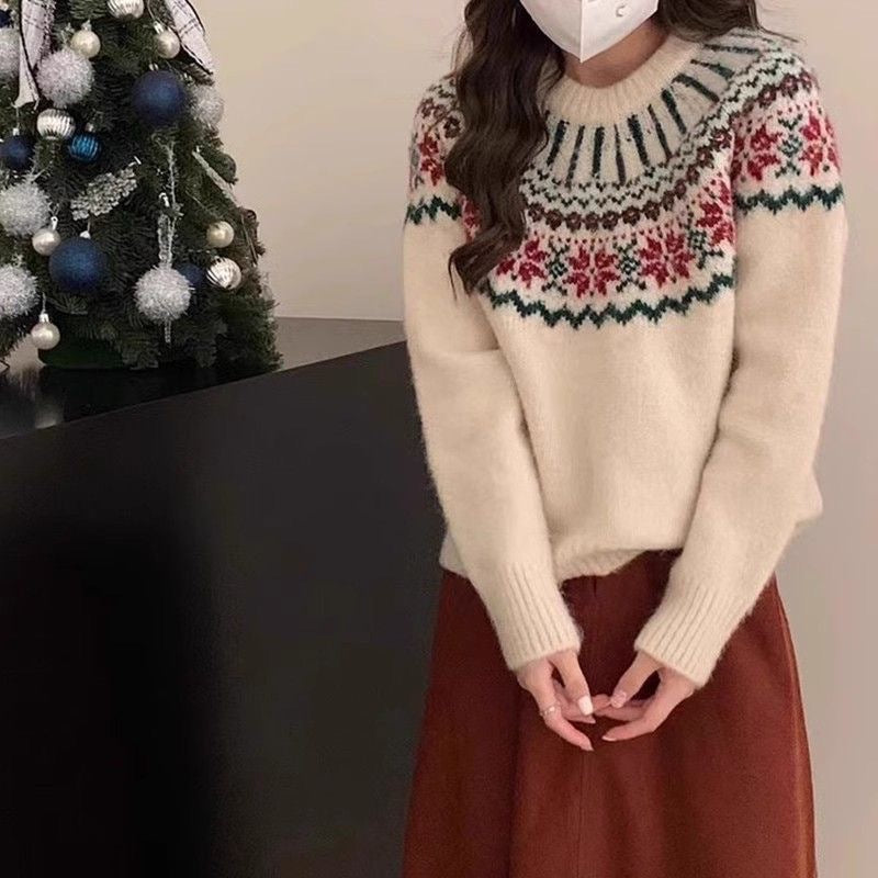 Autumn And Winter Thick Lazy Soft Glutinous Knitted Top