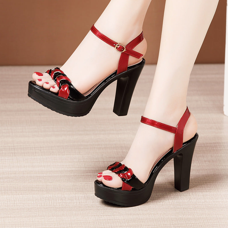 High-heel Platform Thick-heeled Fish Mouth Sandals