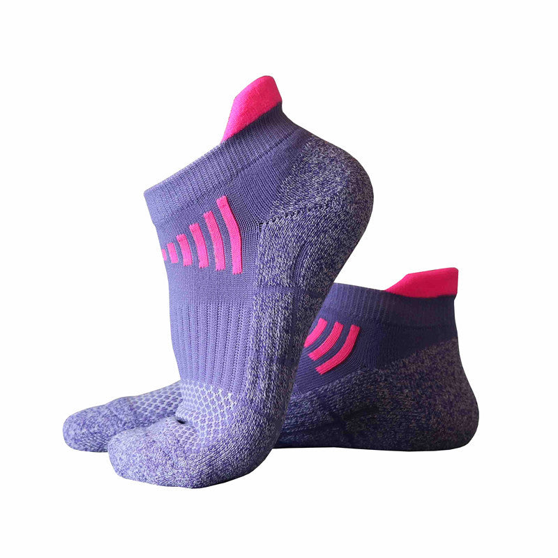 Towel Bottom Socks Anti-friction Color Matching Mesh Breathable Running