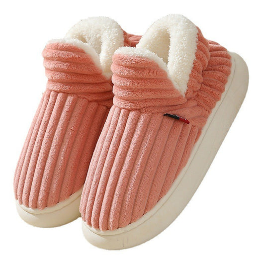 Women's Autumn And Winter Thick-soled Home Warm Couple Slippers