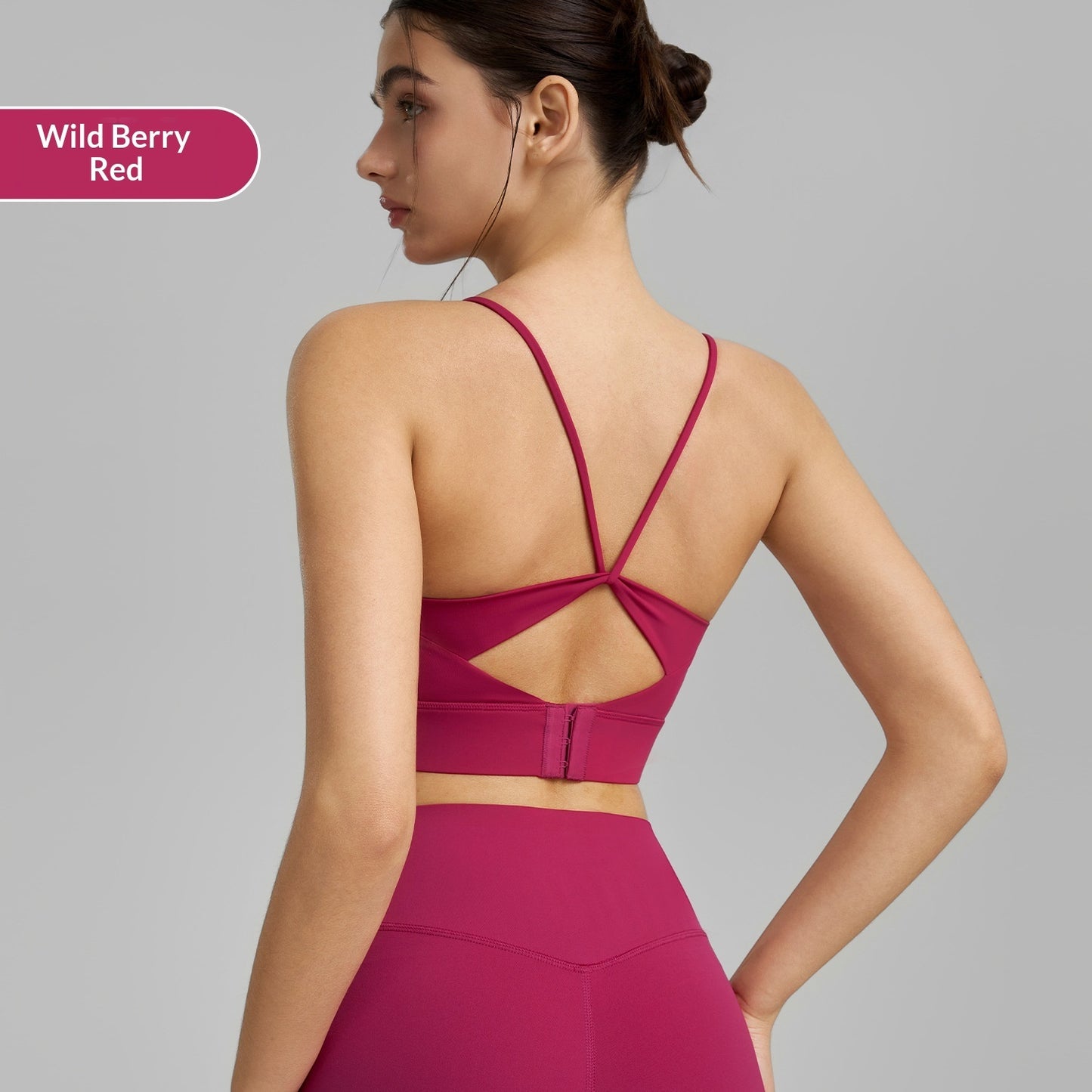 Thin Strap Yoga One-Piece Fixed Cup Sports Vest
